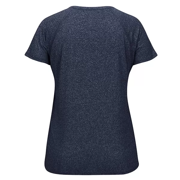 adidas Women's Navy Heathered Climalite Short Sleeve Tee