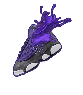 Air Jordan 13 Retro Purple Venom White T-Shirt (SPLASH)