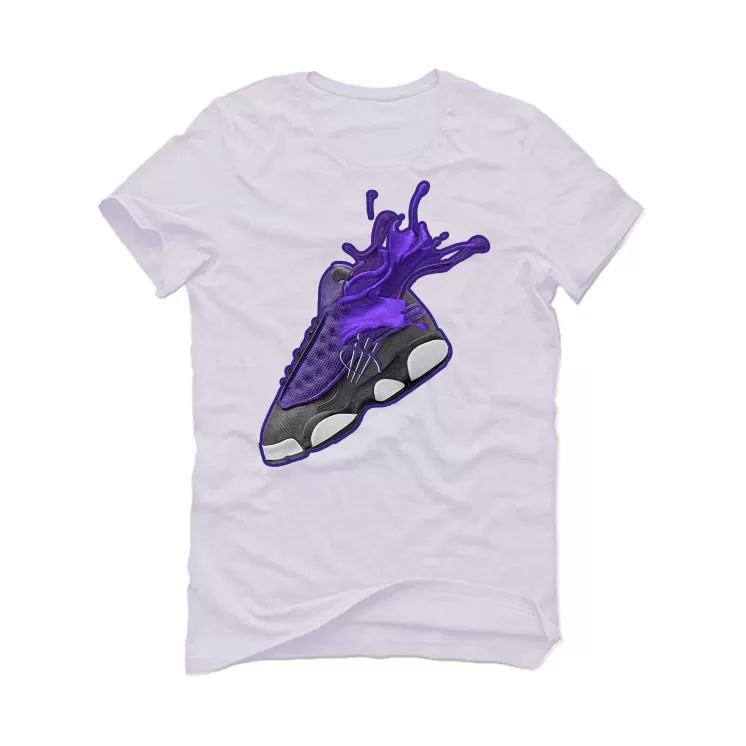 Air Jordan 13 Retro Purple Venom White T-Shirt (SPLASH)