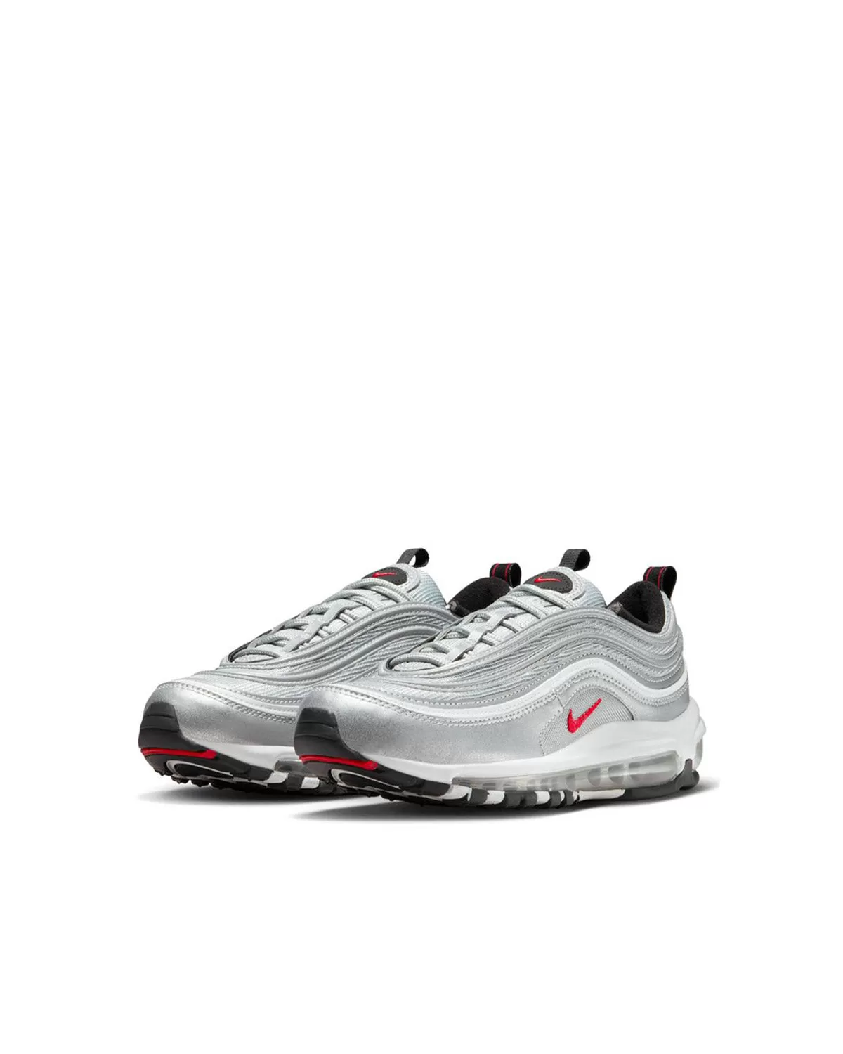 Air Max 97 (GS) Metallic Silver/Varsity Red/White