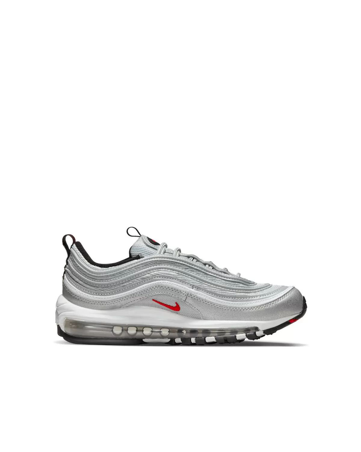 Air Max 97 (GS) Metallic Silver/Varsity Red/White