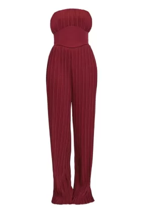 ALTA STRAPLESS ROUGE JUMPSUIT