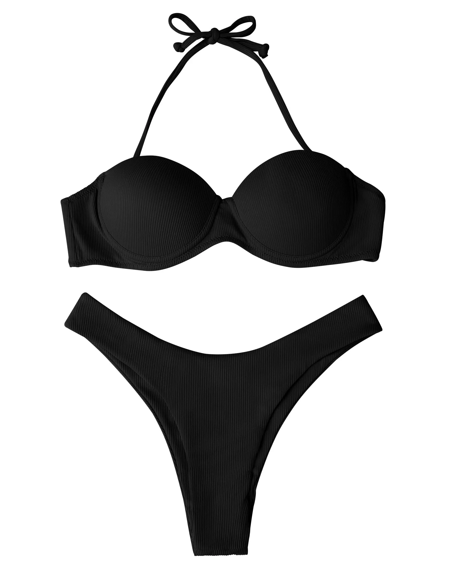 Amelia Sexy Damen-Bikini, brasilianisches Push-up-BH-Bikini-Set