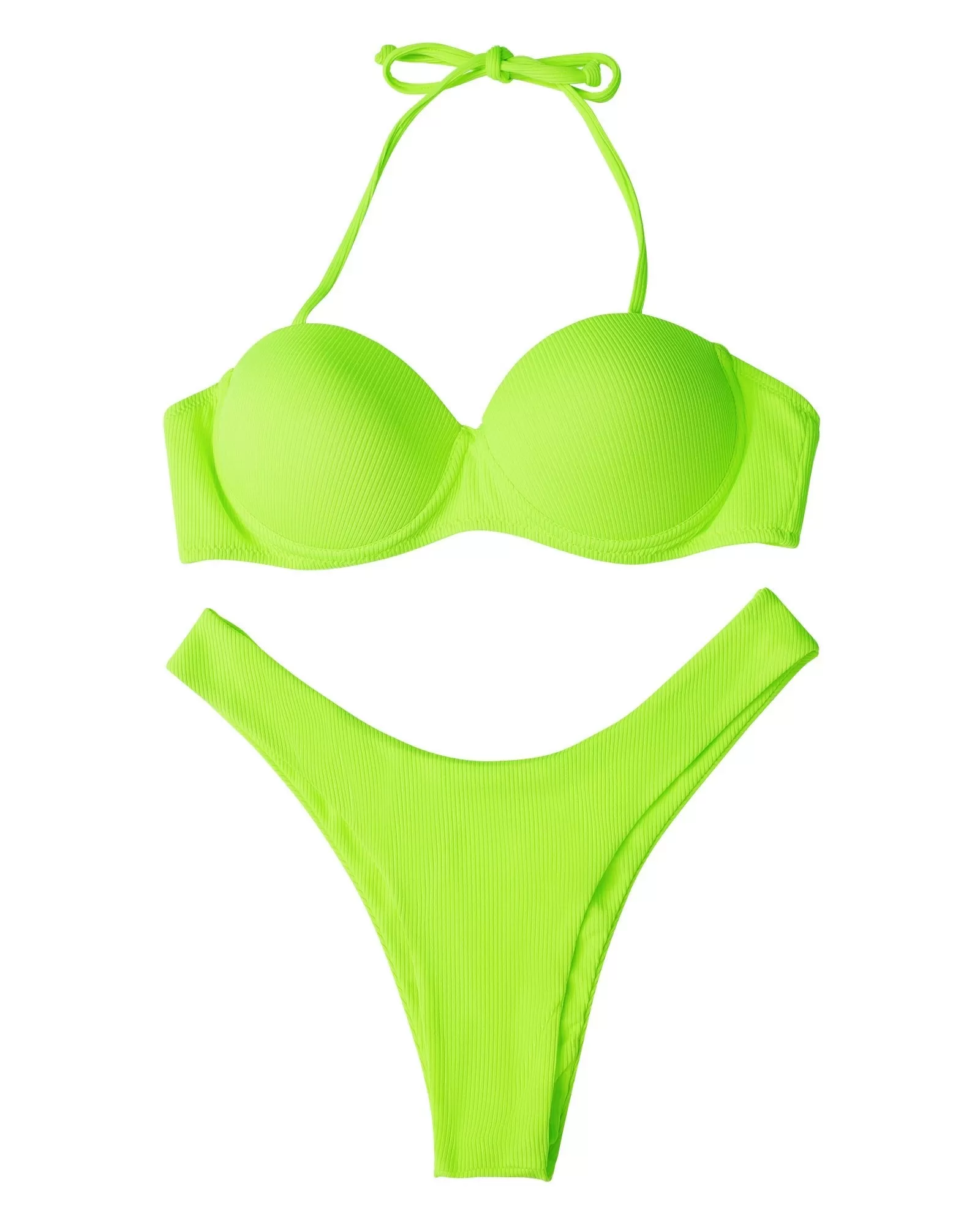 Amelia Sexy Damen-Bikini, brasilianisches Push-up-BH-Bikini-Set