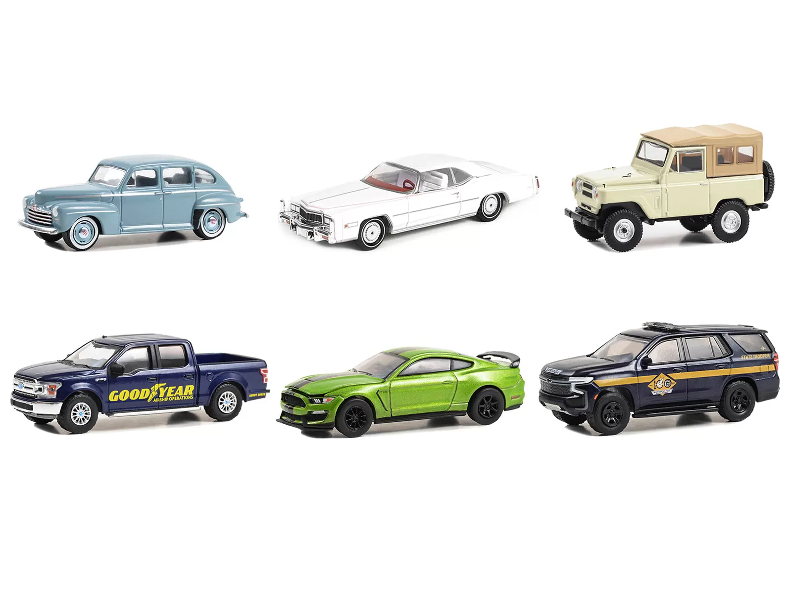 Anniversary Collection Set of 6 pieces Series 16 1/64 Diecast Model Cars by Greenlight