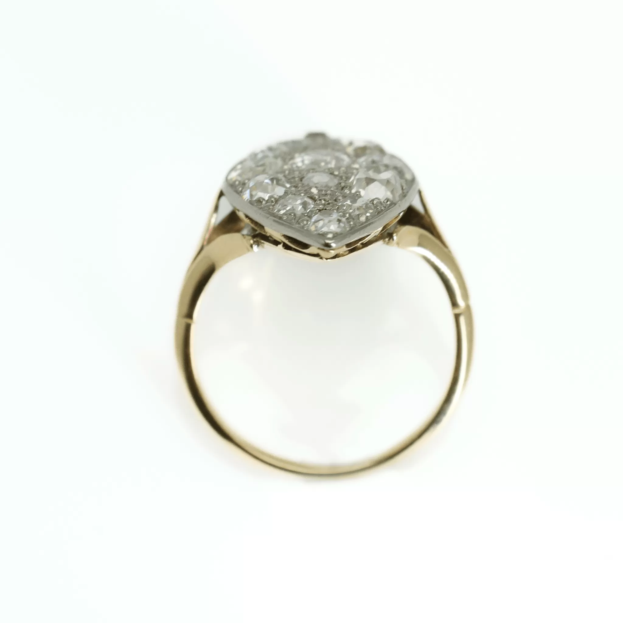 Art Deco Marquise Diamond Panel Ring