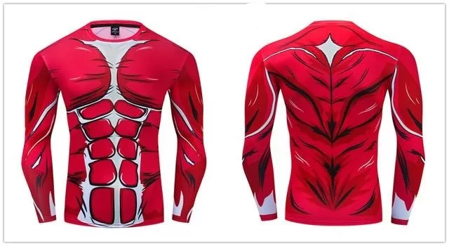 Attack on Titan Compression 'Colossal Titan' Premium Long Sleeve Rashguard