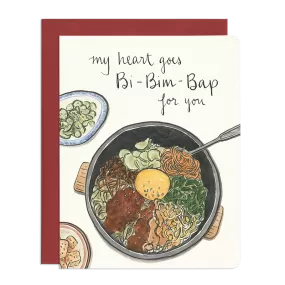  Bibimbap Heart  Card