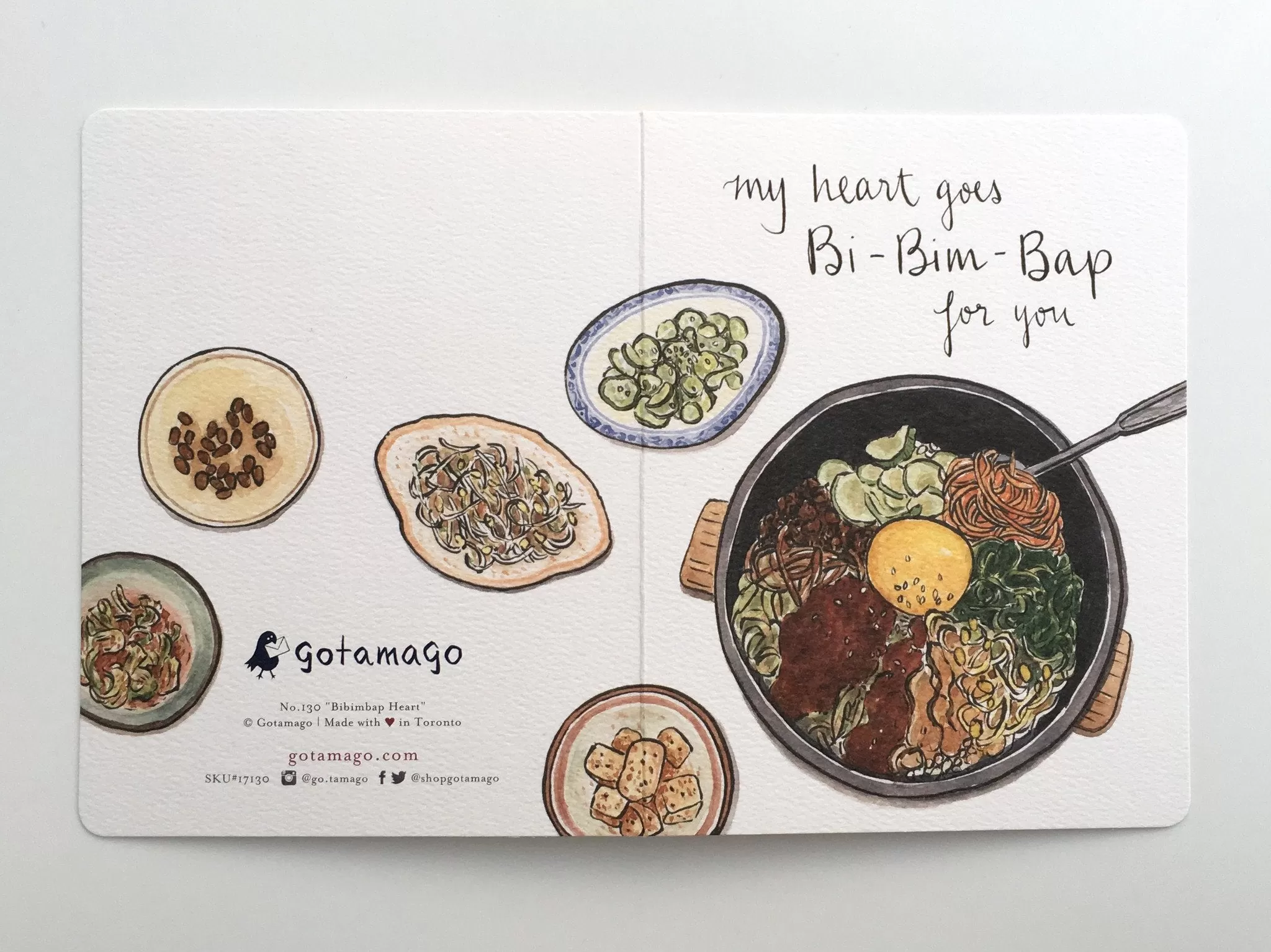  Bibimbap Heart  Card