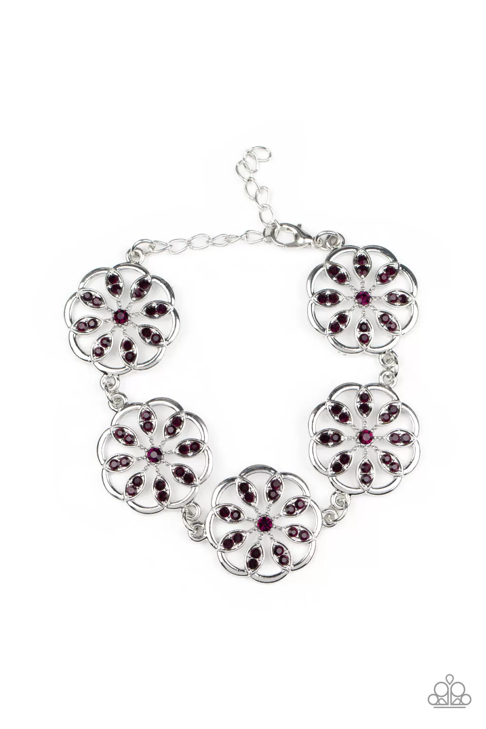 Blooming Bling - Purple Bracelet