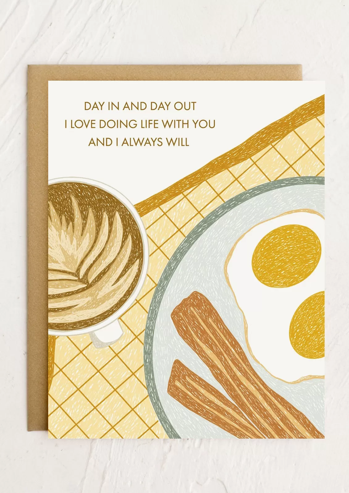 Breakfast Scene Love Card