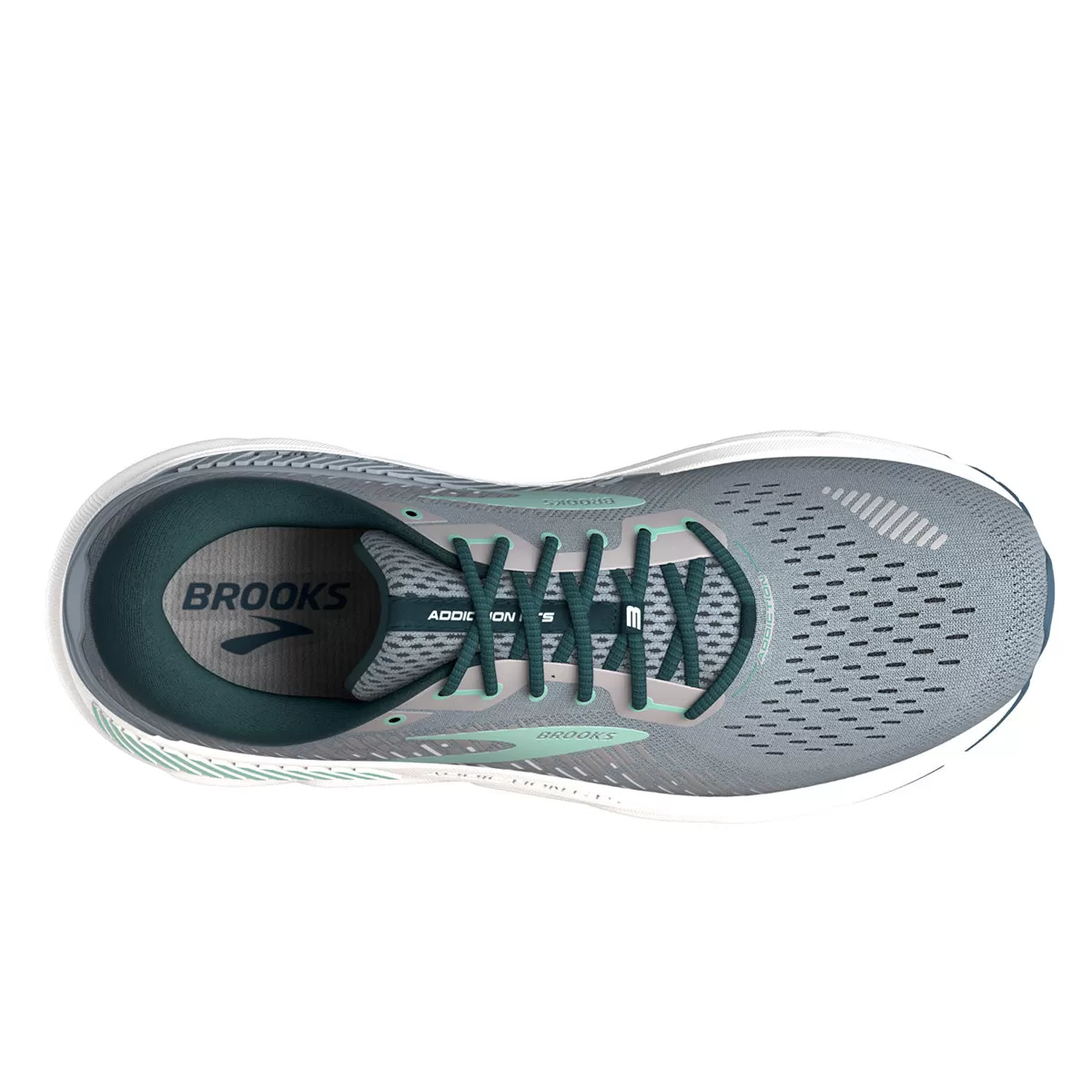 Brooks Addiction GTS 15 Womens | Grey/navy/aqua