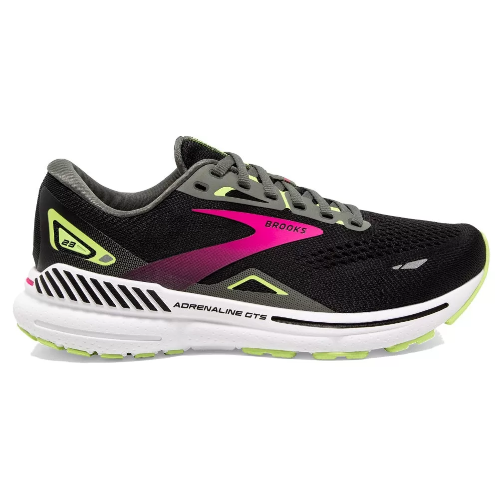 Brooks Adrenaline GTS 23 Negro Amarillo Rosa