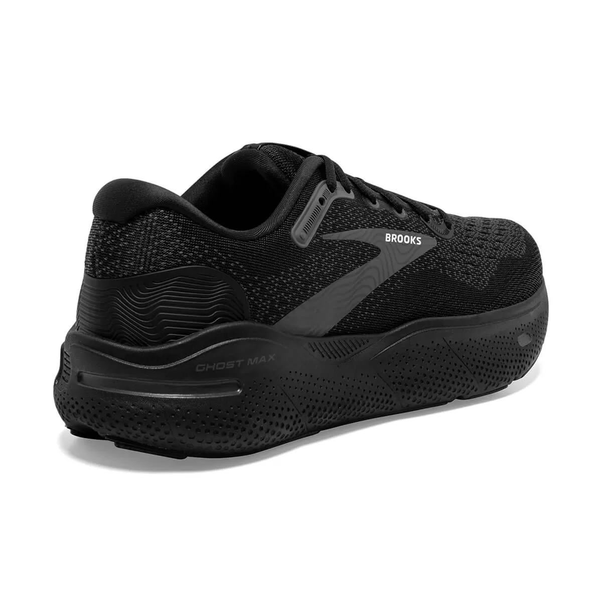 Brooks Ghost Max Mens | Black/black/ebony