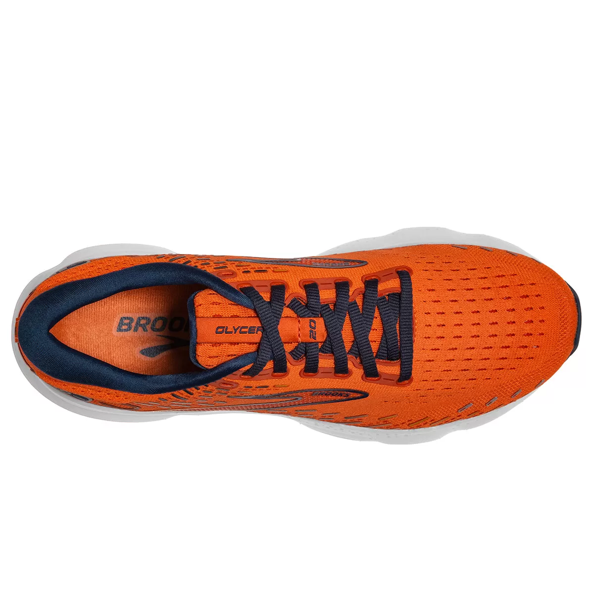 Brooks Glycerin 20 (Mens) - Orange/Titan/Flame