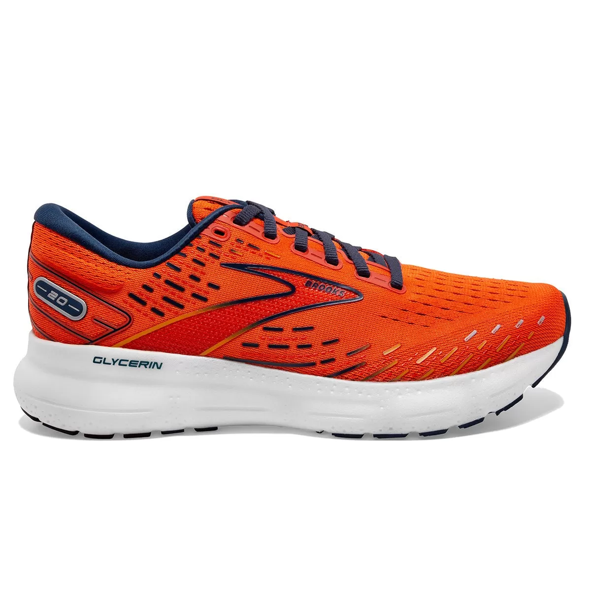 Brooks Glycerin 20 (Mens) - Orange/Titan/Flame