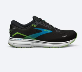 Brooks men's running shoe Ghost 15 1103931D006 black-ocean blue-green