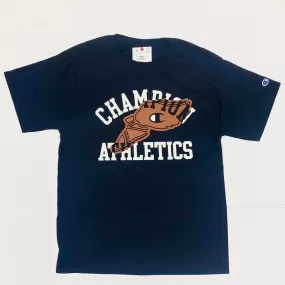 Champion Classic Winged Foot Logo Graphic T-Shirt - Navy