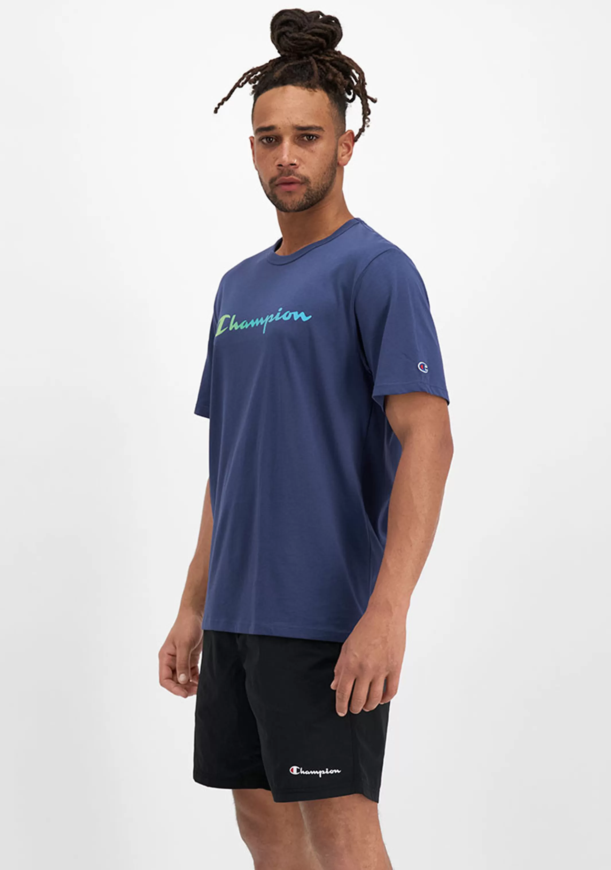 Champion Mens Ombre Script Tee <br> AVPPN PEW