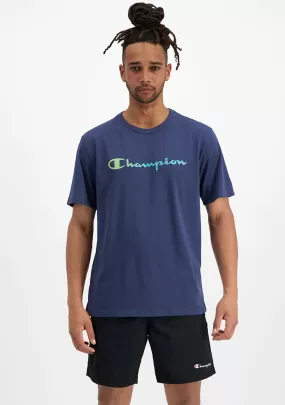 Champion Mens Ombre Script Tee <br> AVPPN PEW