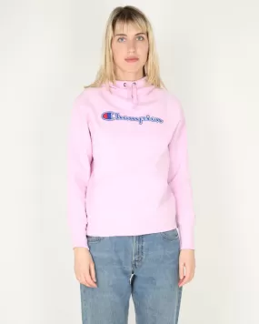 Champion pink blue logo plain hoodie - XS