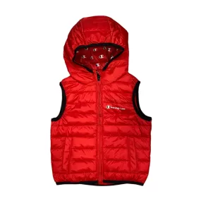 Champion sleeveless jacket with hood for children 306774 red