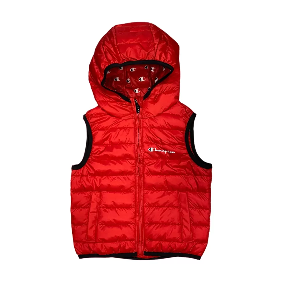 Champion sleeveless jacket with hood for children 306774 red