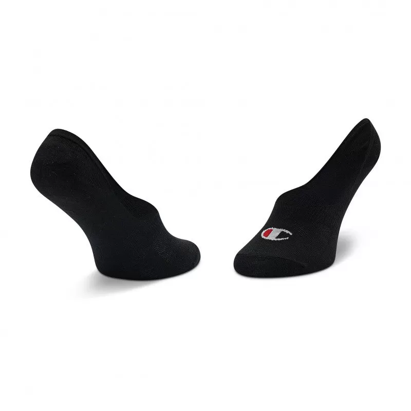 Champion unisex invisible ghost socks U24561 KK001 pack of 2 black pairs