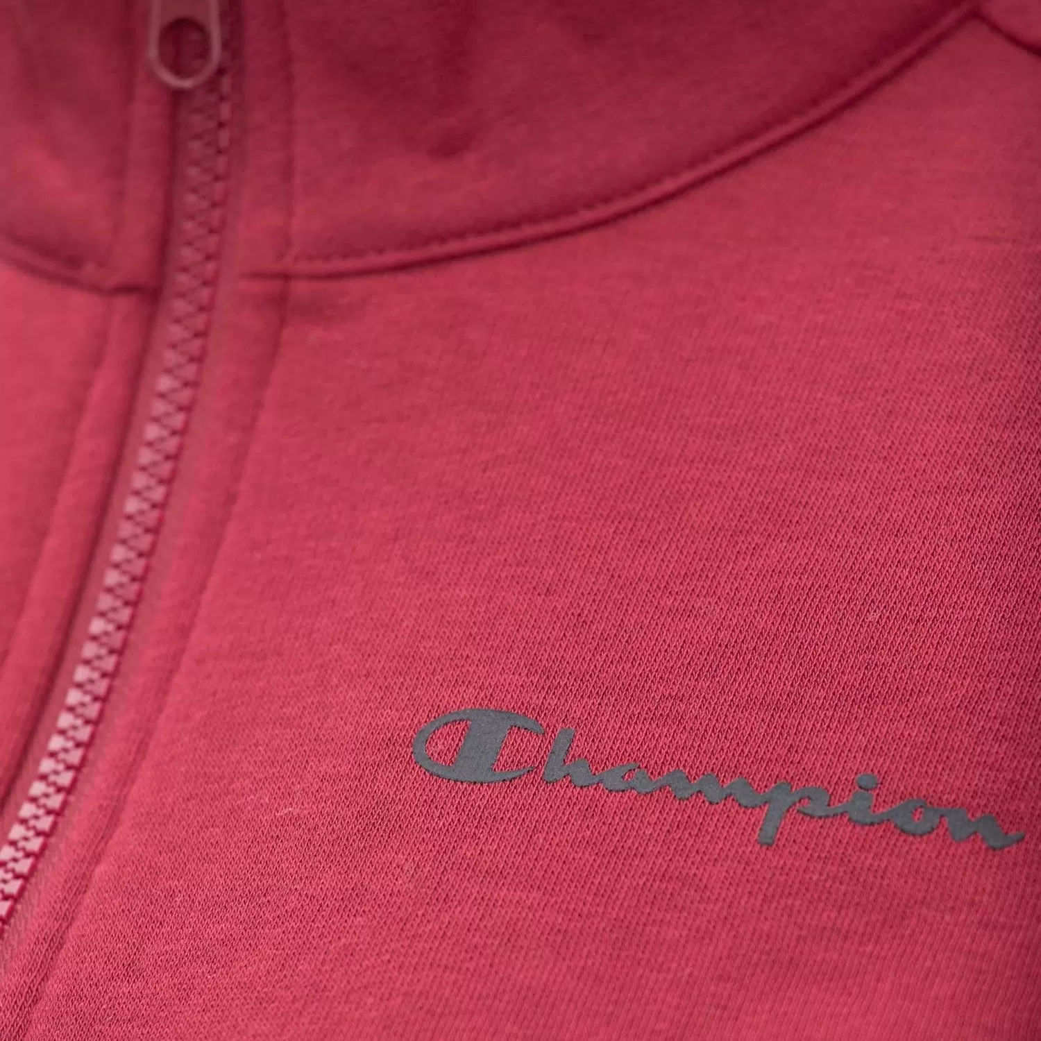 Champion women's tracksuit with full zip sweatshirt 116883 RS508 dark red-black