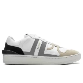 Clay Low Top Sneakers - White/Silver