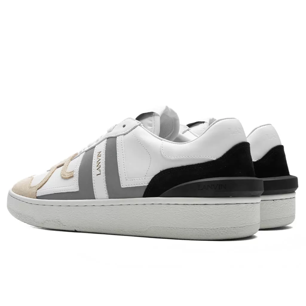 Clay Low Top Sneakers - White/Silver