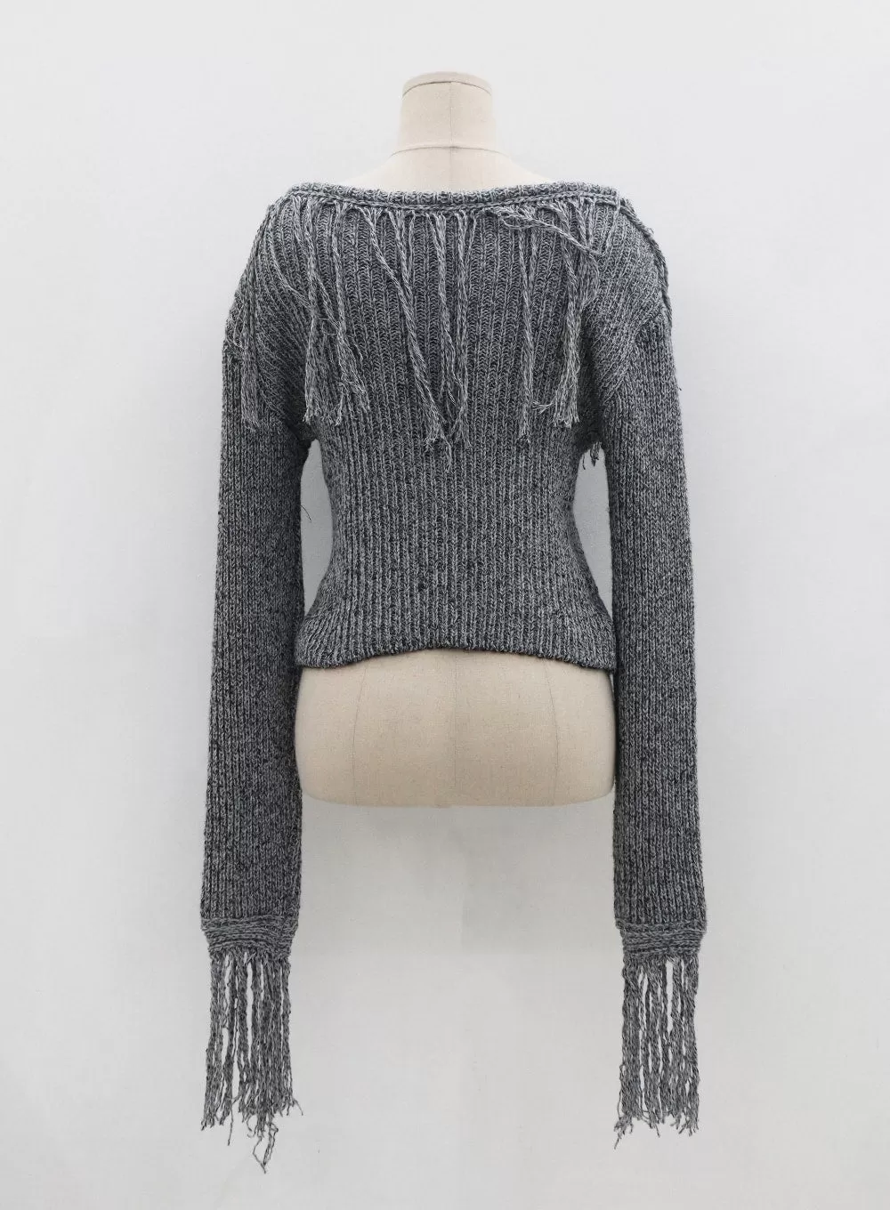 Collin Fringe Long Sleeve Knit CS28