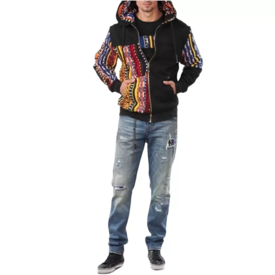 Coogi Brilliant Brights Fleece Zip Hoodie (Black) CG-KT-011