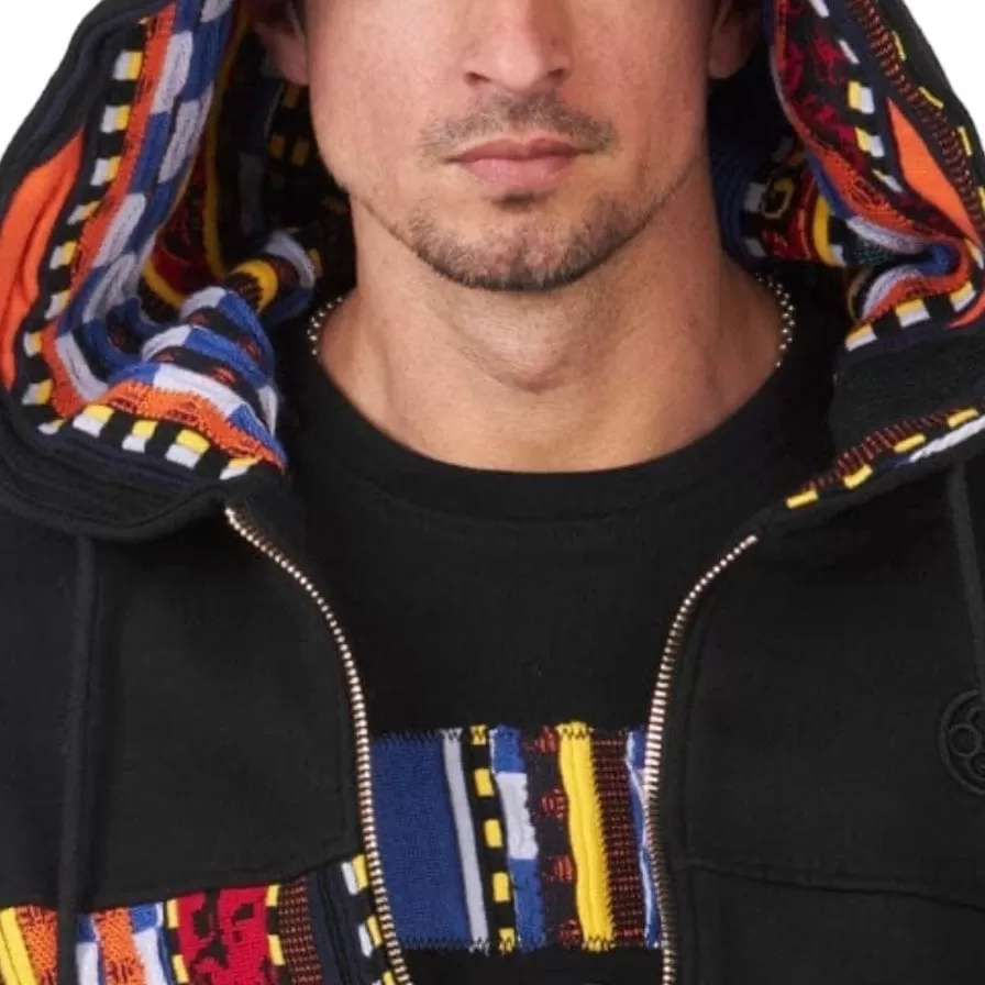 Coogi Brilliant Brights Fleece Zip Hoodie (Black) CG-KT-011