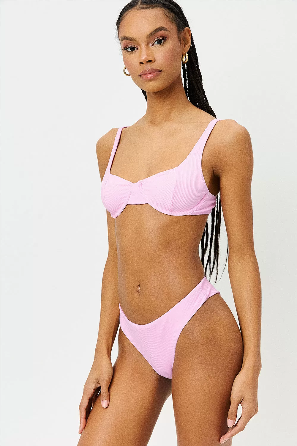 Dawson Cheeky Bikini Bottom - Love Pink