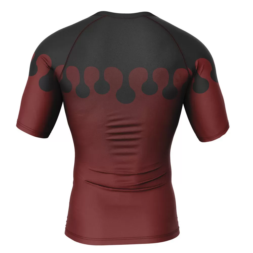 Demon Slayer 'Doma Print' Short Sleeve Compression Rashguard