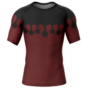 Demon Slayer 'Doma Print' Short Sleeve Compression Rashguard