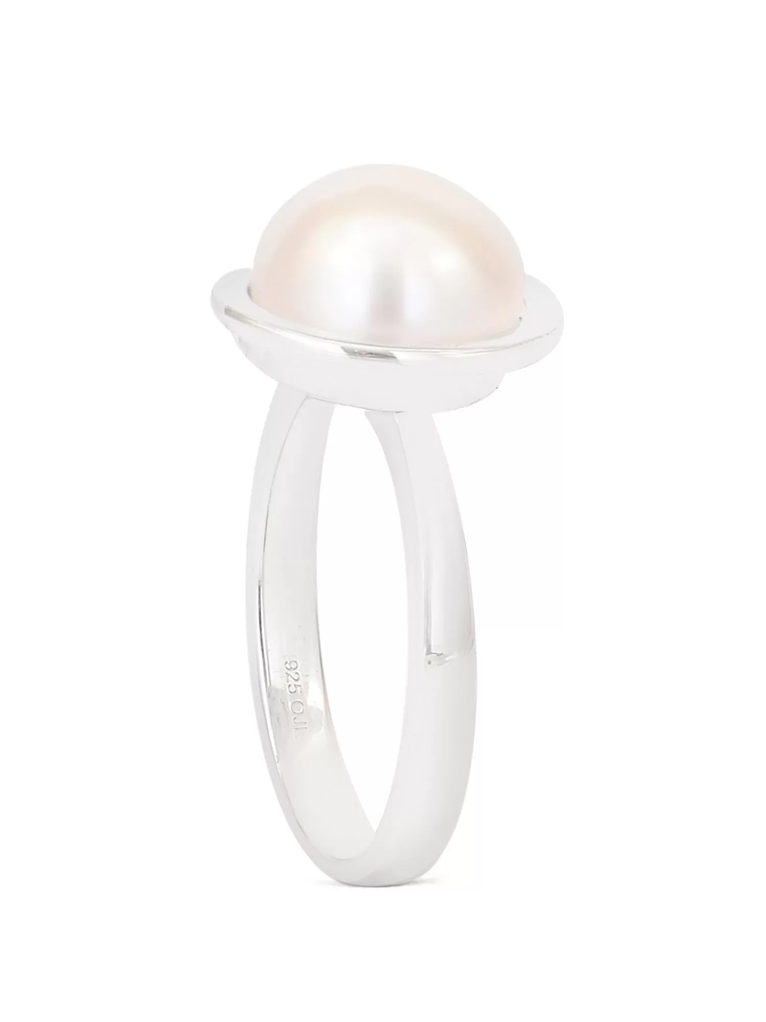 Designer Pearl Ring In 925 Silver