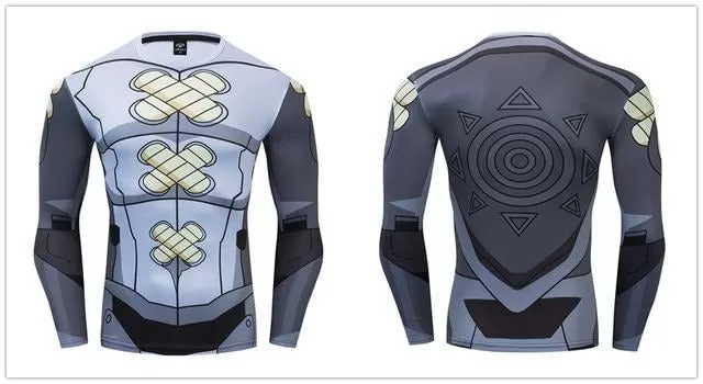 Digimon Compression 'Blackwargreymon' Premium Long Sleeve Rashguard