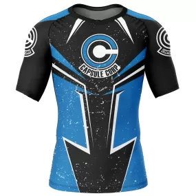 Dragon Ball Z 'Capsule Corp' Short Sleeve Compression Rashguard