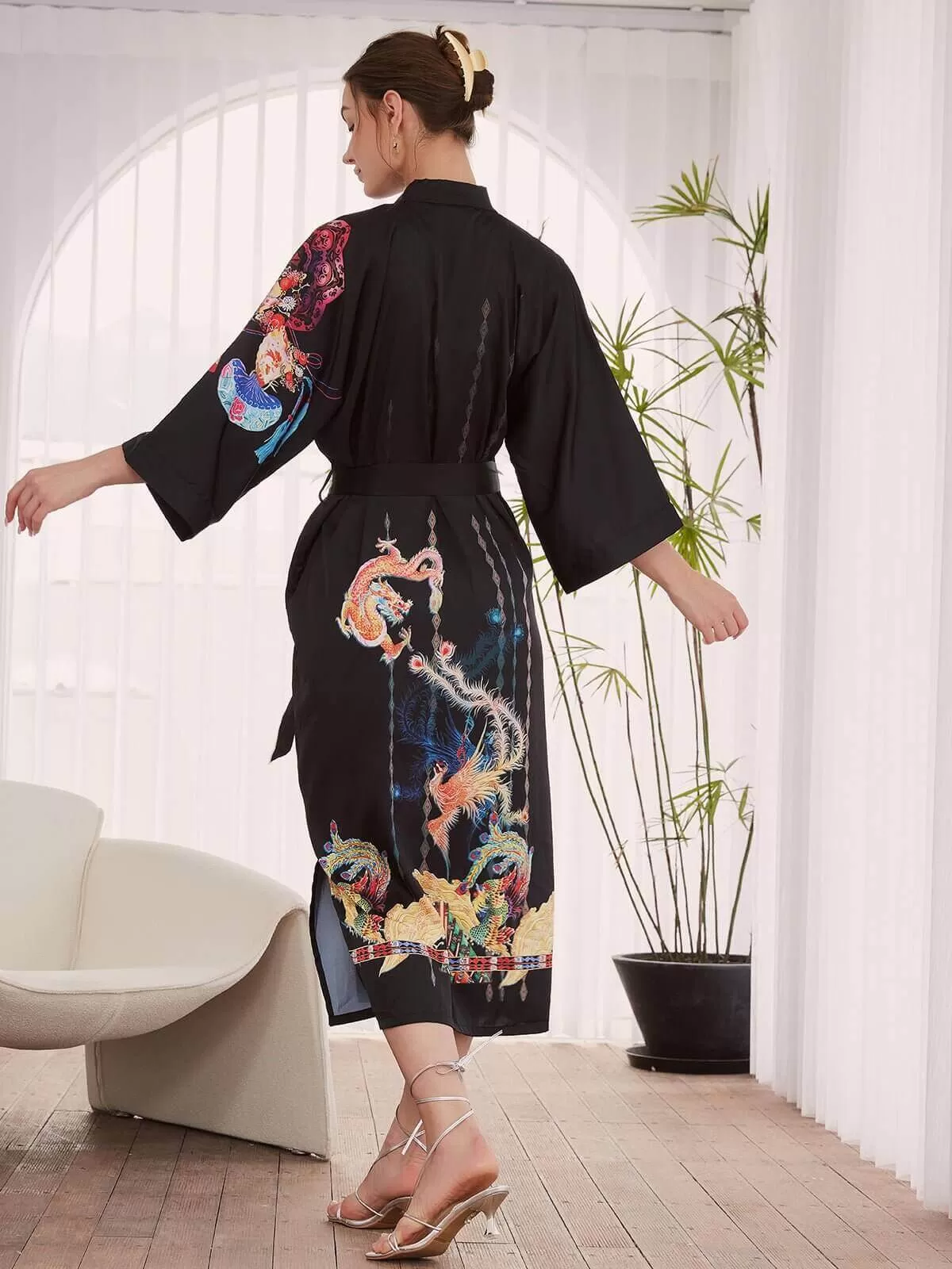 Dragon Phoenix Kimono Robe