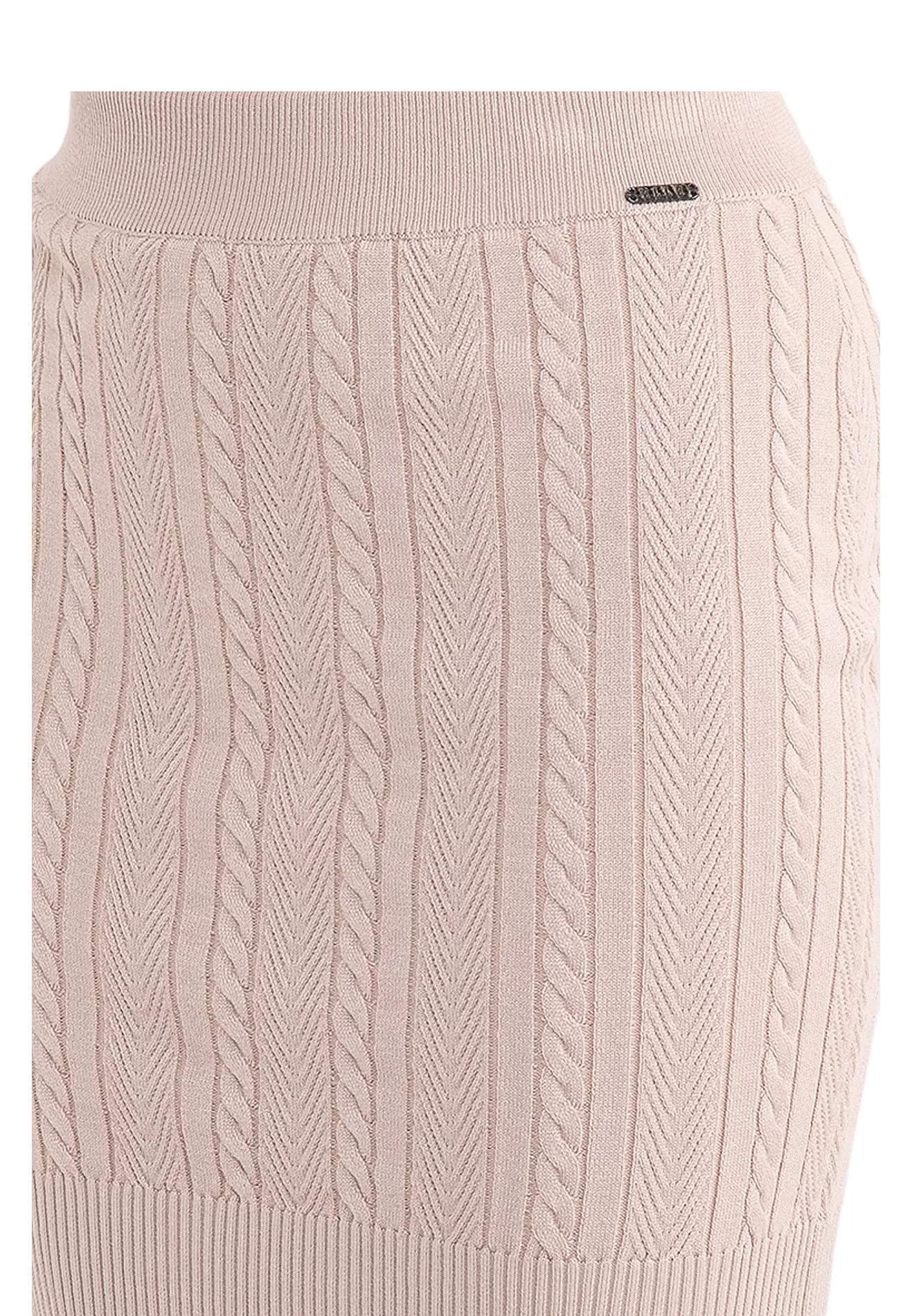 ELLE Apparel Rib-Knit Mini Skirt