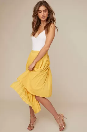 Elliot Pleated Midi Skirt