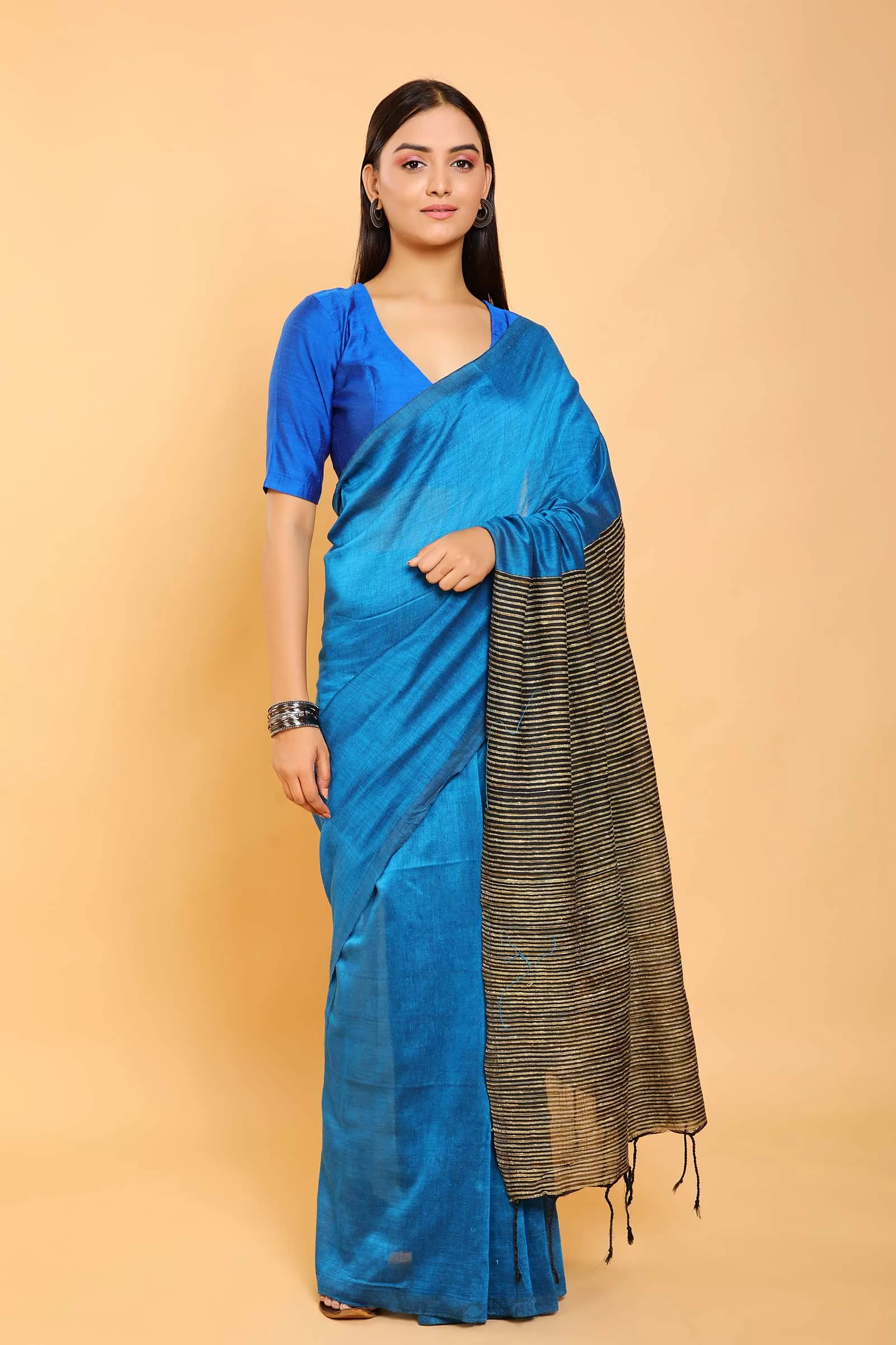 Elysia Cotton Loom Woven Saree