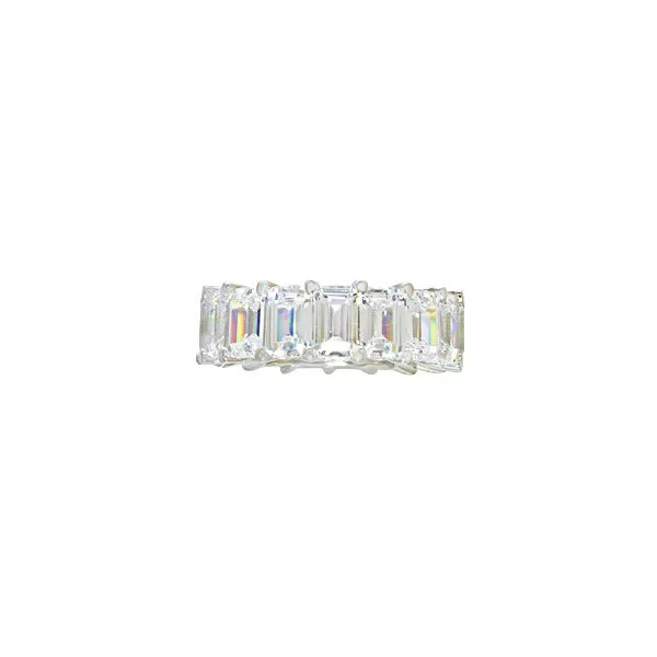 EMERALD CUT ANNIVERSARY BAND