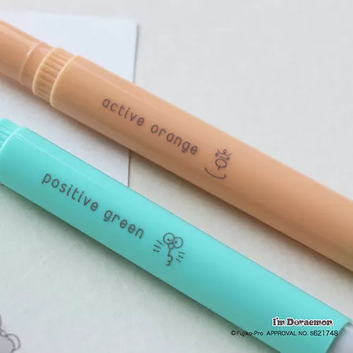 Epoch Chemical Doraemon Highlight Pens (Set of 2)