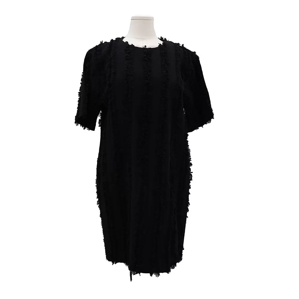 Feathery Slit Mini Dress OM10