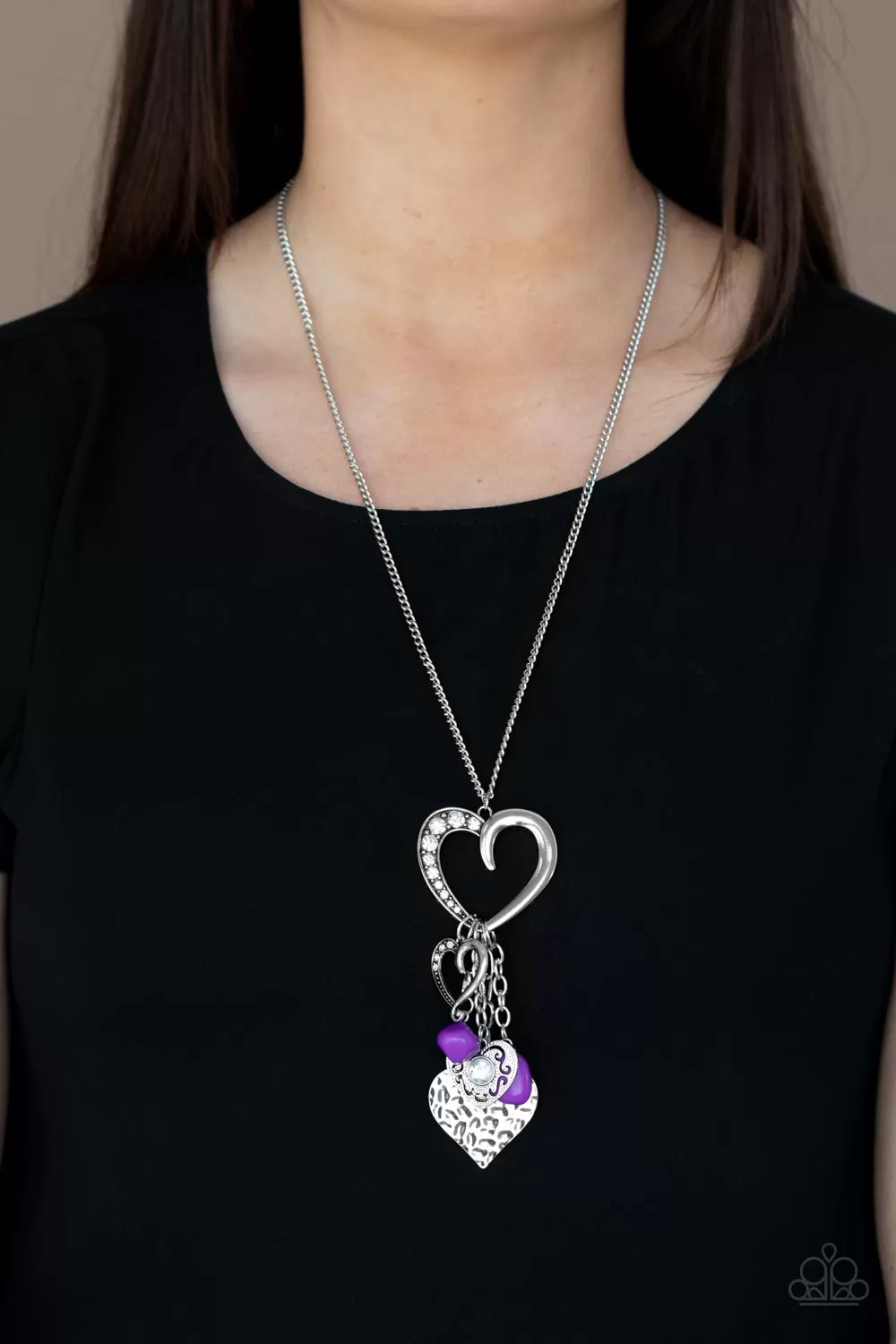 Flirty Fashionista - Purple Necklace