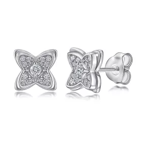 Four Leaves Clover Stud Earrings