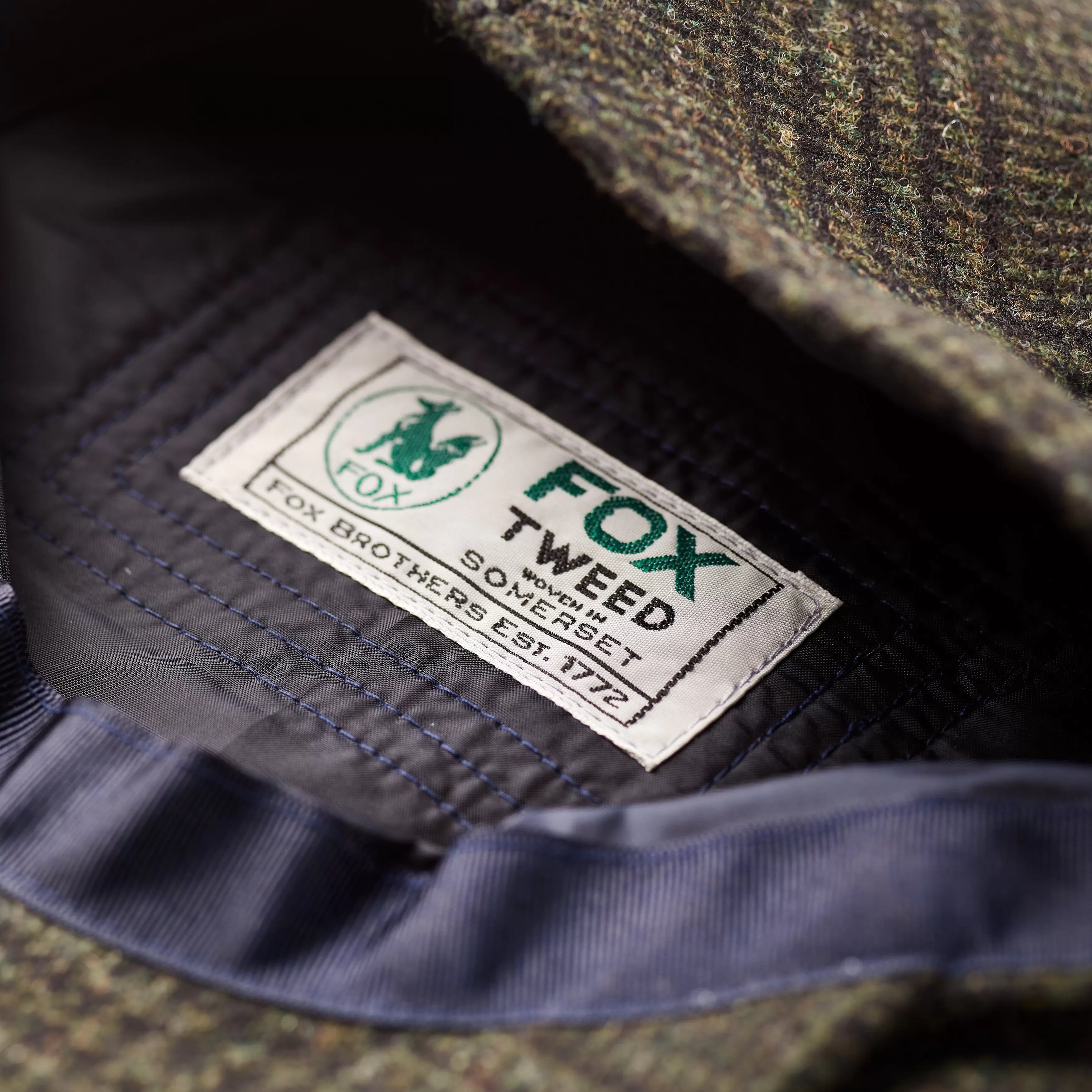 Fox Tweed Classic Cap Deep Green Prince of Wales